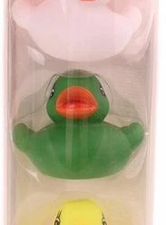 Eddy Toys Badeendjes In Koker 5 Stuks - Badeendje 6 X 4,5 X 6cm (lxbxh)