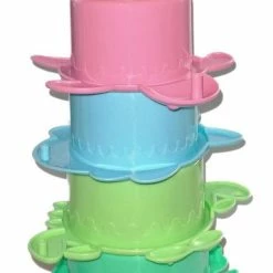 Babylove Stapeltoren Badspeelgoed Baby - Vanaf 6 Maanden - 6 Bakjes - Zandbak Zwembad Speelgoed Baby