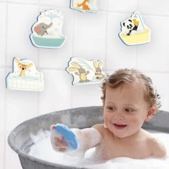 Studio Circus Badfiguren Vriendjes - Educatief Badspeelgoed - 8 Figuren In Opbergnetje - Baby Cadeau -Aanbiedingen badspeelgoed Winkel 458x840