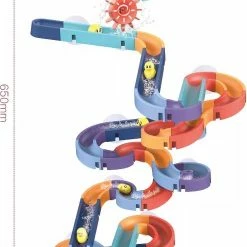 SlideWay Toys® Glijbaan - 66-delige Speelset - Badspeeltjes & Badspeelgoed - Watertafel Knikkerbaan & Waterbaan - Vanaf 3 Jaar - Jongen En Meisje Waterspeelgoed - Cadeau En Kado Tip Kinderen -Aanbiedingen badspeelgoed Winkel 494x840 1