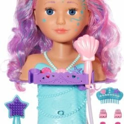 BABY Born Sister Stylinghoofd Zeemeermin - Kaphoofd -Aanbiedingen badspeelgoed Winkel 526x840