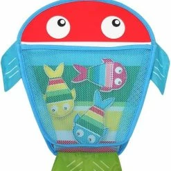 Imaginarium Bad Organizer Vis - Zak Met Gaas En Sterke Zuignap - Tot 12 Kg Badspeelgoed - Inclusief Drie Vissen