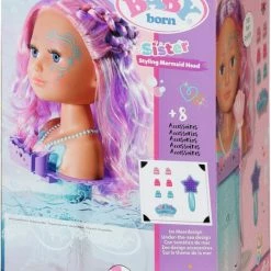 BABY Born Sister Stylinghoofd Zeemeermin - Kaphoofd -Aanbiedingen badspeelgoed Winkel 537x840