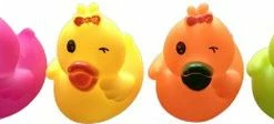 VinkToys 12 Gekleurde Badeenden Met Knipoog- Badspeelgoed - Gekleurde Eenden 5x5x6 Cm - Badeenden Set - Rubberen Eendjes - Bad Eendjes - Uitdeel Kado -Aanbiedingen badspeelgoed Winkel 550x112 1