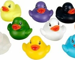 Eddy Toys Badeend Assortiment 12 Stuks In Koker 5,5 X 5,5 X 5 Cm