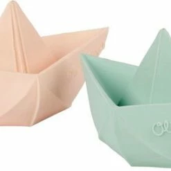 Oli & Carol - Origami Bootje Mint Groen -Aanbiedingen badspeelgoed Winkel 550x273 4