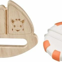 Sophie De Giraf - So Pure - Badbootje - Rubber En Hout -Aanbiedingen badspeelgoed Winkel 550x298