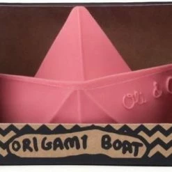 Oli & Carol Bijtspeeltje Origami Roze | 100% Natuurlijk Rubber -Aanbiedingen badspeelgoed Winkel 550x318 1