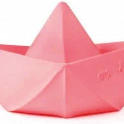 Oli & Carol Bijtspeeltje Origami Roze | 100% Natuurlijk Rubber
