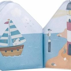 Rubo Toys Little Dutch Badboekje Sailors Bay - Badboekje - Vrolijke Tekeningen - Drijft - Makkelijk Droog -Aanbiedingen badspeelgoed Winkel 550x340