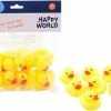 John Toys 80x Stuks Rubber Badeendjes Geel Van 6 Cm - Badspeelgoed Rubber Ducks