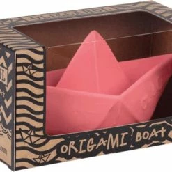 Oli & Carol Bijtspeeltje Origami Roze | 100% Natuurlijk Rubber -Aanbiedingen badspeelgoed Winkel 550x387 4