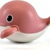 Van Theo Badspeeltje Walvis - Opwindbaar Badspeelgoed - Water Speelgoed Voor In Bad - Roze - Vanaf 1 Jaar