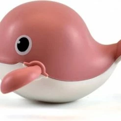 Van Theo Badspeeltje Walvis - Opwindbaar Badspeelgoed - Water Speelgoed Voor In Bad - Roze - Vanaf 1 Jaar