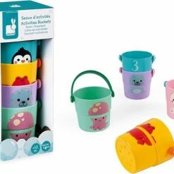 Badspeelgoed 5 Emmertjes - Janod -Aanbiedingen badspeelgoed Winkel 550x412 6