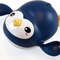 Van Theo Badspeeltje Pinguin - Opwindbaar Badspeelgoed - Water Speelgoed Voor In Bad - Blauw - Vanaf 1 Jaar