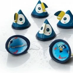 Lilliputiens Bath Memory Baddier Blauw, Wit, Geel