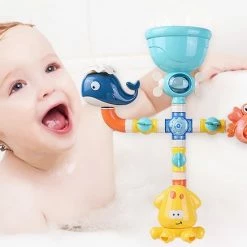 Happyshopper Sproeier Badspeelgoed Zeedieren - Badspeeltjes - Water Speelgoed - Jongen - Meisje -Aanbiedingen badspeelgoed Winkel 550x437 1