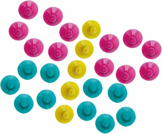 SES Tiny Talents - Badspeelgoed - Zuignap Dot Art - 47 Gekleurde Zuignappen 4 SES Tiny Talents - Badspeelgoed - Zuignap Dot Art - 47 Gekleurde Zuignappen - Afbeelding 4