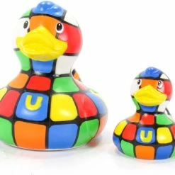 BUDDUCK.COM Luxury MINI 80s CUBE DUCK Van Bud Duck: Mooiste Design Badeend Ter Wereld -Aanbiedingen badspeelgoed Winkel 550x471 4