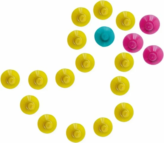 SES Tiny Talents - Badspeelgoed - Zuignap Dot Art - 47 Gekleurde Zuignappen 5 SES Tiny Talents - Badspeelgoed - Zuignap Dot Art - 47 Gekleurde Zuignappen - Afbeelding 5