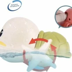 Simann Products Badspeeltje Schilpad - Opwindbaar Bad/Zwembadspeelgoed - Speelgoed Voor In Bad Of Zwembad - Blauw -Aanbiedingen badspeelgoed Winkel 550x480