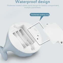 SEOS Shop ® Badspeelgoed | Lichtgevend | Sensor Fontein | Verschillende Licht Kleuren | Wally De Walvis (Wit) -Aanbiedingen badspeelgoed Winkel 550x503 4