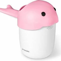 Navaris Haarspoelbeker Voor Baby's - Shampoo Spoelbeker Voor In Bad - Beschermt Ogen En Gezicht - Ook Geschikt Als Badspeelgoed - Roze
