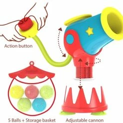 Yookidoo Ball Blaster Water Cannon Water Kanon -Aanbiedingen badspeelgoed Winkel 550x519 7