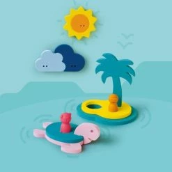 Quutopia Foam Badspeelgoed Badpuzzel Treasure Island Met Schildpad - Cadeau Baby Jongen Meisje 1 Jaar | 2 Jaar | 3 Jaar | 4 Jaar -Aanbiedingen badspeelgoed Winkel 550x522 2