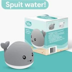 CJX Retail Willy De Badwalvis® - Badspeelgoed - Lichtjes - Spuit Water - Oplaadbaar - Voor In Bad -Aanbiedingen badspeelgoed Winkel 550x523