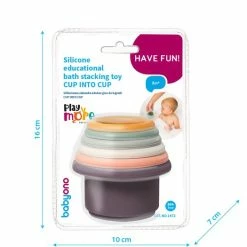 Babyono - Stapelbekers -Educatief Siliconen Badspeelgoed – CUP INTO CUP -Aanbiedingen badspeelgoed Winkel 550x525 12