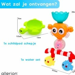 Allerion® Allerion Fontein Badspeelgoed – Vanaf 1 Jaar – Visjes, Krab En Schildpad – Met Zuignappen -Aanbiedingen badspeelgoed Winkel 550x526 8