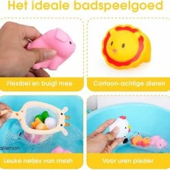 Allerion® Allerion Bad Squirt Speelgoed Set – 18-delig – Bath Squirters – Zeedieren – Inclusief Netjes En Opberg Tas -Aanbiedingen badspeelgoed Winkel 550x531 3