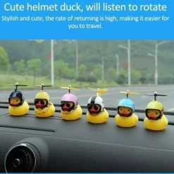 Merkloos Auto Eendje Decoratie - Bad Eend - Auto En Fiets Decoratie - Met Kleefstrip, 8 Helm , Propellor, Zonnebril En Gouden Ketting -Aanbiedingen badspeelgoed Winkel 550x533 2