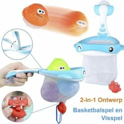 Babyfi ® - Multifunctionele Badspeelgoed Opberg Tas - Inclusief 36 Letters & Cijfers, Visnet En 3 Verschillende Oceaandieren - Badspeelgoed Opbergen - Speelgoed Zak - Bad Speelgoed - Bath Toy Organizer - Badspeeltjes -Aanbiedingen badspeelgoed Winkel 550x533 5