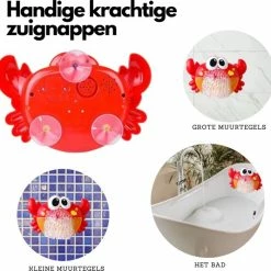 All-Goods Badspeelgoed -Muzikale Krab Met Muziekjes En Zeepbellen - Badspeeltjes - Baby Speelgoed Voor In Bad - -Aanbiedingen badspeelgoed Winkel 550x534 1