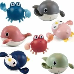 Van Theo Badspeeltje Set 3 Stuks- Opwindbaar Badspeelgoed - Speelgoed Voor In Bad - Vanaf 1 Jaar