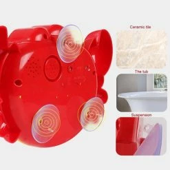 Merkloos Bubbelmachine Voor In Bad - Bubble Crab - Bad Zeep Machine - Bad Speelgoed - Badschuim Maken - Rood -Aanbiedingen badspeelgoed Winkel 550x535 5