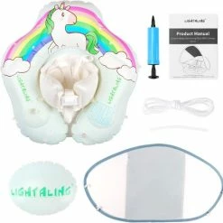 Lightaling Baby Zwemband - Opblaasband Met Zonnescherm - Baby Float Tot 1 Jaar - Drijfband- Zwemring - Cadeau - Zomer - Vakantie -Aanbiedingen badspeelgoed Winkel 550x538 2