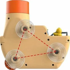 Happyshopper Badspeelgoed Boot - Badspeeltjes - Speelgoed - Jongens - Meisjes - Bubbel Boot - Kunststof - Beige -Aanbiedingen badspeelgoed Winkel 550x540 8