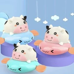 Simann Products Badspeelgoed Koe - Opwindbaar Bad/Zwembad Speelgoed - Kleur Blauw - Water Spuitende Koe - Baby En Peuter -Aanbiedingen badspeelgoed Winkel 550x544 13