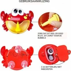 Merkloos Badspeelgoed - Badspeeltjes - Speelgoed Bad - Baby Cadeau - Peuter Cadeau - Baby, Peuter, Kleuter - 0, 1, 2, 3, 4, 5 Jaar - Krab Met Bubbels En Muziek , Schepnetje Met Knijpdiertjes , Opwindbare Schildpad - Waterspeelgoed - Bewegend Speelgoed -Aanbiedingen badspeelgoed Winkel 550x545 7