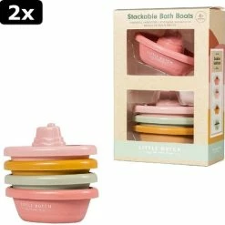 2x Little Dutch 4 Bad Bootjes Set Roze