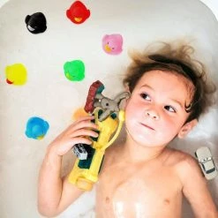 Merkloos Badeendjes | Rubberen Badeendjes | 12 Stuks | 3.5 Cm | Mini Eendjes | Met Geluid | Verschillende Kleuren | Badspeelgoed | Cadeau -Aanbiedingen badspeelgoed Winkel 550x550 394