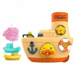 Happyshopper Badspeelgoed Boot - Badspeeltjes - Speelgoed - Jongens - Meisjes - Bubbel Boot - Kunststof - Beige -Aanbiedingen badspeelgoed Winkel 550x550 436