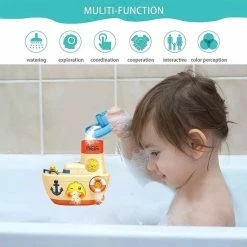 Happyshopper Badspeelgoed Boot - Badspeeltjes - Speelgoed - Jongens - Meisjes - Bubbel Boot - Kunststof - Beige -Aanbiedingen badspeelgoed Winkel 550x550 437