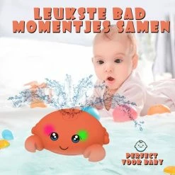 CJX Retail Krabby De Badkrab - Badspeelgoed - Baby Speelgoed 0 Jaar - Waterspeelgoed - Speelgoed -Aanbiedingen badspeelgoed Winkel 550x550 439