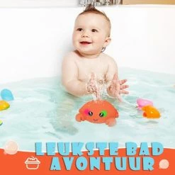 CJX Retail Krabby De Badkrab - Badspeelgoed - Baby Speelgoed 0 Jaar - Waterspeelgoed - Speelgoed -Aanbiedingen badspeelgoed Winkel 550x550 440