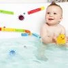 AJB Badspeelgoed Baby | Waterval Glijbaan Spelletjes | Waterglijbaan Kinderbad Speelgoed | Montageset Met 44 Stuks | Bad Spoor Voor Peuters | Jouets De Bain Bébé | Jouets De Baignoire | Bad Speelgoed | Water Knikkerbaan | Kinder Waterspeelgoed | Vetalo